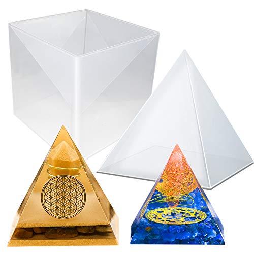 Large Pyramid Resin Mold Big Pyramid Mold for Resin Pyramid Silicone Mold Epoxy Resin Casting Mold for DIY Jewelry Casting Crafts