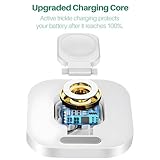 Apple Watch Magnetic Charging Dock - Fast Magnetic Charger Stand, Compatible with Apple Watch Series 2/3/4/5/6/7/8/9/10/Ultra 1 2, Supports Nightstand Mode, Portable Design for Travel - Image 4