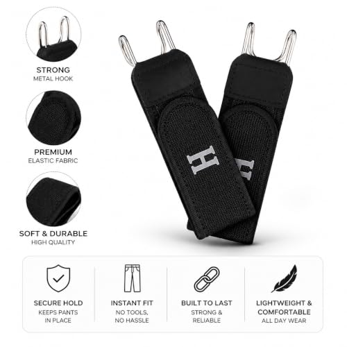 Buy YSX Buckel Free Elastic Belt for Men | Buckless Tactical Metal Hook Belts | Pack of 2 | Buckle-free, invisible design | Best for Men and Women | Great for jeans, formal wear, gym & EDC at Amazon.in - Image 4