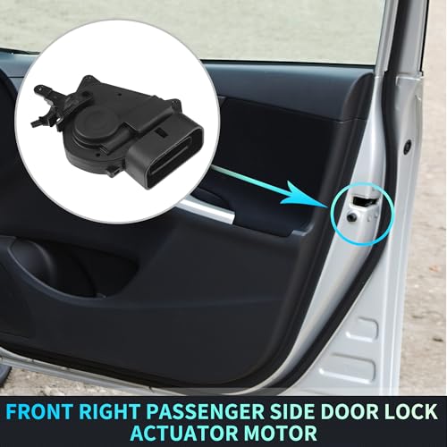 Image of X AUTOHAUX Replacement Front Right Passenger Side Power Door Lock Actuator Motor for Toyota Highlander 2001-2007 Door Latch Actuator Assembly Replace No.6903048060