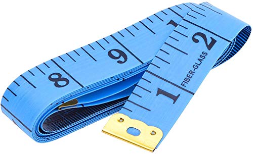 Image of Measuring Tape for Body (150 cm / 60 Inch) - Soft Fiberglass Tailor Tape for Sewing, Tailoring, Dressmaking, Weight Loss, Dual Scale, Flexible Ruler (Inch & CM)