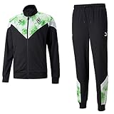 PUMA Borussia Mönchengladbach Fanartikel Trainingsanzug Herren, Größe:L, Farbe:Schwarz