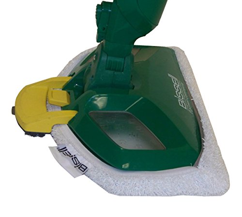 Bissell Commercial-Bgst1566 Steam Mop Power Steamer, 12.5" Wide, Comes With Two Soft Pads For Every Day And One Scrubby Pad For Heavy Messes,Green #TOP3