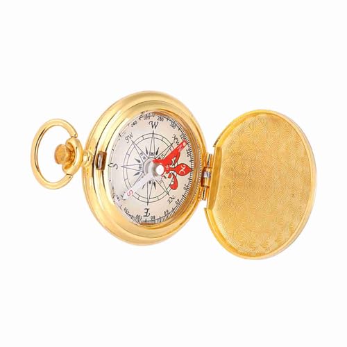 Brújula plegable para camping estilo reloj con llavero miniatura 7
