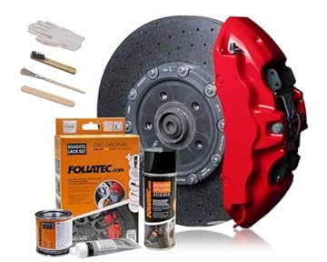 Foliatec FT2160 Brake Caliper Paint Lacquer, Rosso Red, Set of 3