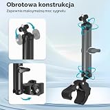 XLTTYWL® Uchwyt na Statyw i Zacisk do Rur dla Starlink Mini & Mini X, Gwint 1/4" i 3/8", Montaż do Kampera, Łodzi i Balkonu