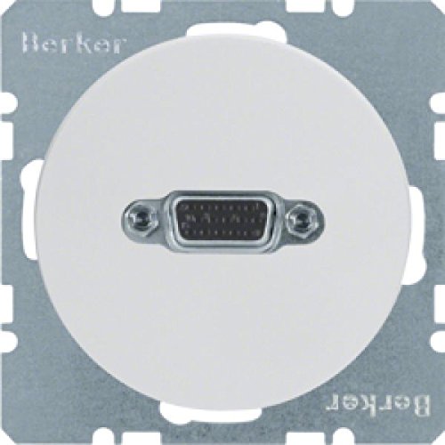 Prise VGA pour supprimer cables apparents blanc brillant R.1 R.3
