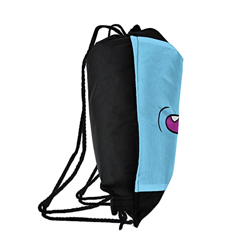 LOGOVISION Rick And Morty Mr. Meeseeks Face Drawstring Backpack Sports Bag Sackpack 17" x 13", Perfect for Gym, Yoga or Practice2