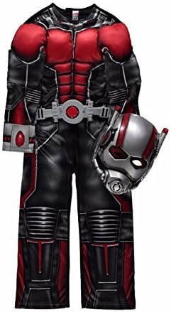 Official Marvel licensed Ant Man fancy dress costume 3-4 years with Light-Up Belt & Mask, Made for George Collection by Marvel for George