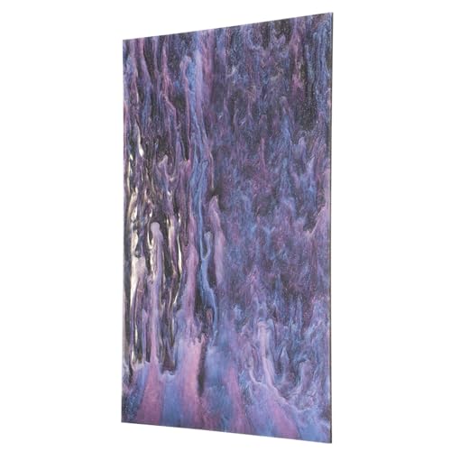 Image of MECCANIXITY 1 Pcs Glitter Pearl Acrylic Sheet,12 inch x 8 inch x 1 /8 inch Pearlescent Cast Pmma Plastic Sheets Extruded Translucent Blanks for DIY Art Crafting Laser Cutting & Engraving,Purple Black