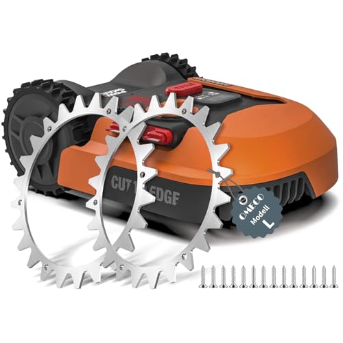 OMECO 2 Stück Mähroboter Spikes für Worx Landroid L & Vision, 225 mm Rasenmäher Roboter Spikes, Gesenkte Schraubenlöcher Entgratet, 14x Selbstschneidende Schrauben OMECO 2 Stück Mähroboter Spikes für Worx Landroid L & Vision, 225 mm Rasenmäher Roboter Spikes, Gesenkte Schraubenlöcher Entgratet, 14x Selbstschneidende Schrauben