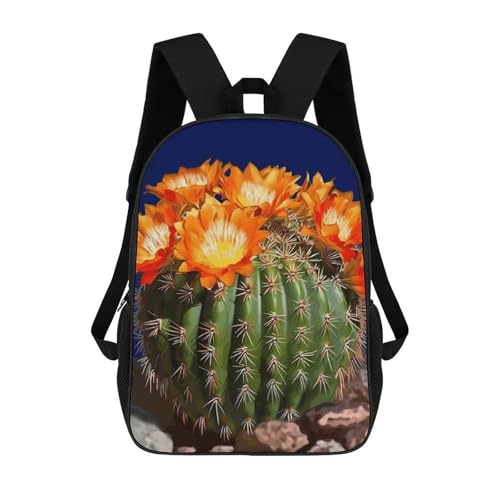 Blooming Barrel Green Backpack for Men Women, Heavy Duty Backpack Large Capacity, Durable Lightweight Travel Daypack