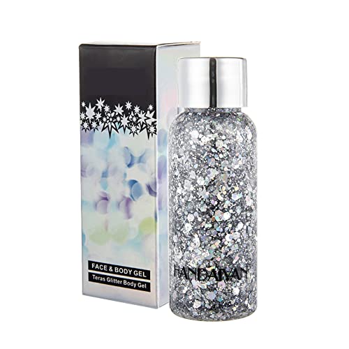 CkFyahp - Gel corpo glitterato, con lustrini