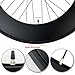 700C Fixed Gear Bike Front Rear Wheels Aluminum Alloy Signle Speed Bike Wheelset Height 90mm Reverse Brake 100MM/120MM Hubs(Front+Rear w/Tire)