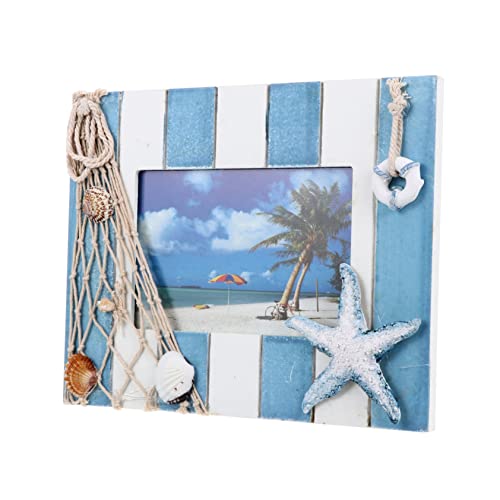 Besportble 1Pc Mediterranean Photo Frame White Shelf Bracket Home Décor Glass Picture Frame Little Giraffe Photo Frame Nautical Picture Frame Picture Frames Diy Desktop Picture Frame Specimen #TOP27
