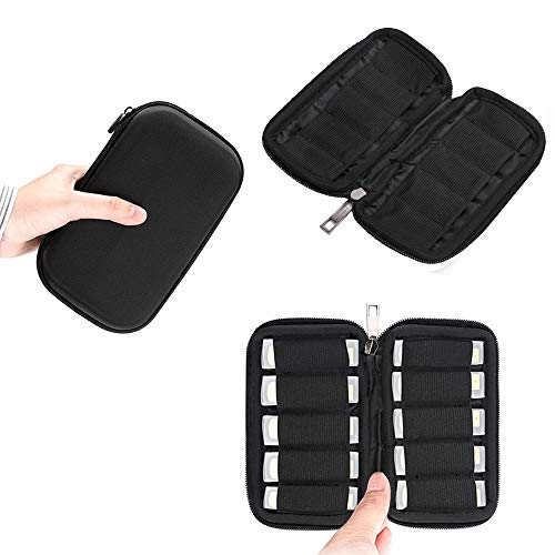 ZBY Reeds Case Compatible with 10 pcs D\'Addario Woodwinds丨Glory丨Yinama丨Protec Alto丨Tenor Alto Sax & Clarinet Reed Case (Black)