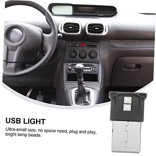 IMIKEYA 2 luces USB LED portátiles para ambiente miniatura 5