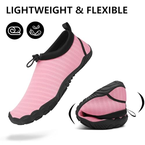 Image of Mishansha Womens Mens Water Swim Shoes Wide Toe Box Barefoot Shoes US Size 5.5-13.5 Women / 3-11.5 Men