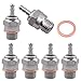 Hobbypark 6PCS 70117 Glow Plug #4 N4 Spark Medium Hot Nitro Engine Parts for Traxxas Redcat HPI HSP 1/8 1/10 RC Car Truck Buggy