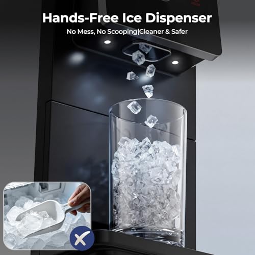 Image of Antarctic Star Nugget Ice Maker Countertop, 33 Lbs /24H, Automatic Ice Dispenser, Self-Cleaning Portable Ice Machine, 1.8L Water Tank, Touch Screen & Auto Ice Drop, for Home /Office /Kitchen