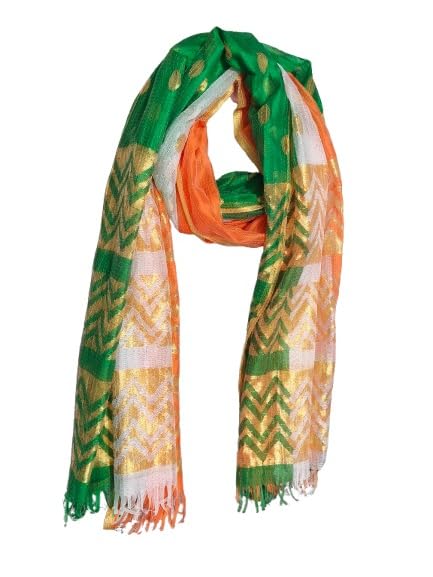 Image of Women Dupatta Tricolour