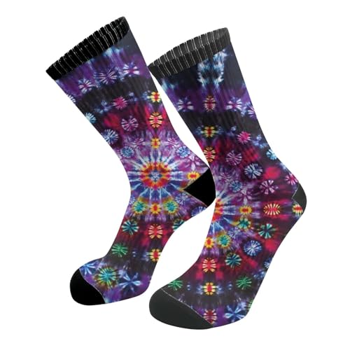 Image of MOLIAN Athletic Crew Cushion Socks Unisex Breathable Mid-Calf Socks for Running Workout