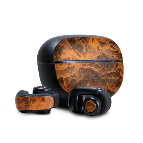 Image of Skin Compatible with Bose Ultra Open Earbuds - Burning Up - Premium 3M Vinyl Protective Wrap Decal Cover - Easy to Apply | Crafted in The USA by MightySkins