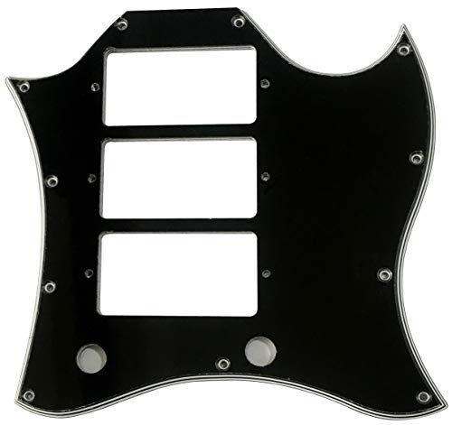 �G���L�M�^�[�s�b�N�K�[�h For Gibson US SG Standard 3 Pickup Style (5�v���C�u���b�N)