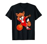 Photo Gallery dabbing volpe svizzera pallacanestro bandiera svizzera sport maglietta Photo Gallery dabbing volpe svizzera pallacanestro bandiera svizzera sport maglietta