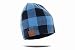 Tenergy Wireless Bluetooth Hands-Free Beanie Basic Knit in Blue Plaid
