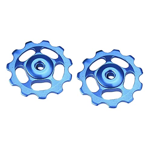Image of 2Pcs Mountain Bike Cycling 11T Jockey Wheel Rear Derailleur Pulley Blue | Cycling | Bicycle Components Parts | Derailleurs (Rear) |