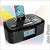  iPod Docking Station, iPhone Docking Station, mit Radiowecker, HSD-553, Auvisio