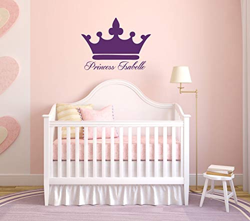 Vinilo decorativo corona personalizada para pared miniatura 3