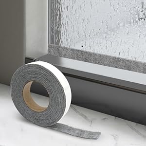 Venster Condensatieabsorber, anti-condensatie, vochtabsorberend, anti-condensatiestrip voor ramen, viltstrips, condensatiestrips, wit, 3 cm x 4 m