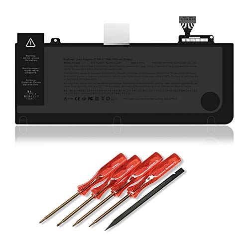 BatPower A1322 Batterie d'ordinateur Portable pour Apple Mid 2009 2010 2012 Early 2011 Late 2011 MacBook Pro 13 A1278 EMC 2326 2351 2419 2554 2555 Batterie MacBook Pro 13 Apple A1322 Battery 63.5Wh