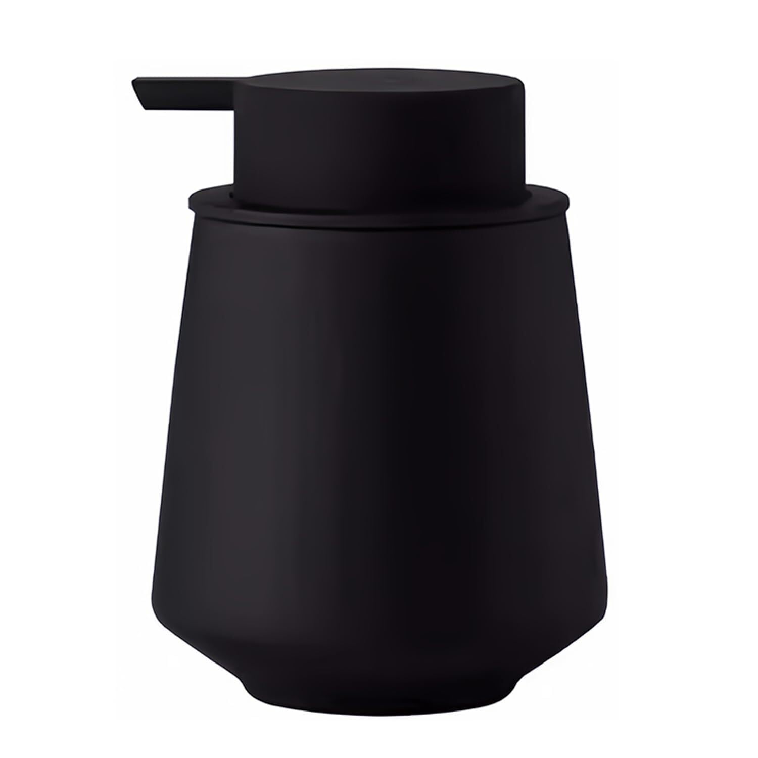 Yofab Black-B Countertop Ceramic Foaming Soap Dispenser Hand 300Ml Foam With Pump For Barthroom Vintage Bathroom Decor(Black-B)