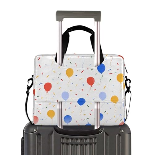 Bolso maletín para portátil ALAZA con estampado confeti y correa miniatura 4