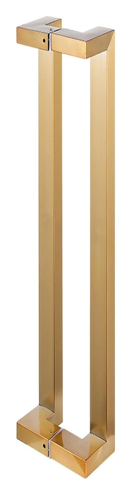 CWCQGH Push Pull Door Handle, Sliding Barn Door Handles, Push Pull Door Handles for Interior Exterior Doors Bathroom, Contemporary Commercial Stainless Steel,Gold-150cm(59in)