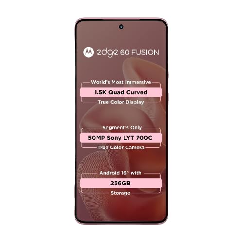 Motorola Edge 60 Fusion 5G – 8GB RAM, 50MP Camera – ₹22,999