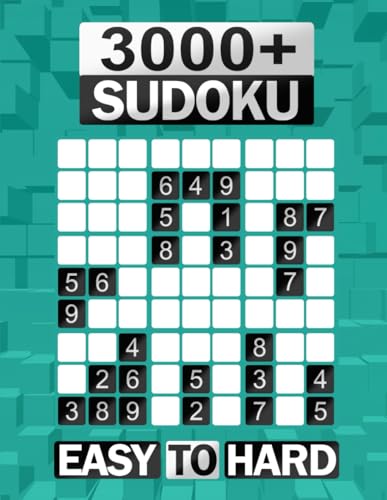 3000+ Sudoku Puzzle Book for Adults: Easy, Medium, and Hard Sudoku with Detailed Step-by-step Solutions (SUDOKU LADDER)