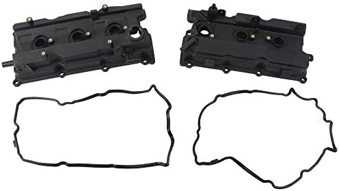 FEIDKS NEW Engine Valve Cover Set w/Gaskets Left & Right Side Fits 02-09 Altima Maxima Murano Quest I35 3.5L 264-985 264-984 (Set of 2)