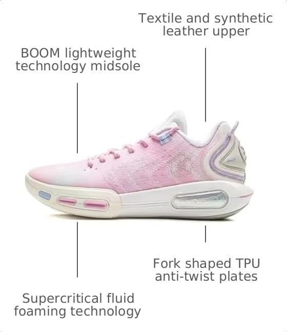 Image of LI-NING Wade Shadow 7 Men's Basketball On-Court Shoes Lightweight Rebound Anti-Slip Professional Sneakers for Training Sports Daily Wear