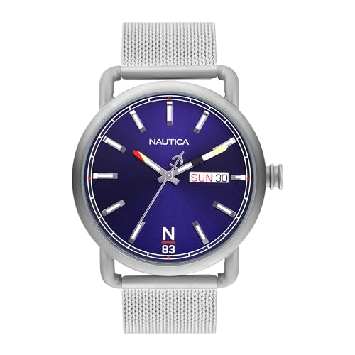 Image of Nautica Round 44mm Blue Dial Analog Men Watch - NAPMYF324