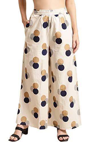 Image of Pistaa's Women's Regular Fit High Rise Palazzo