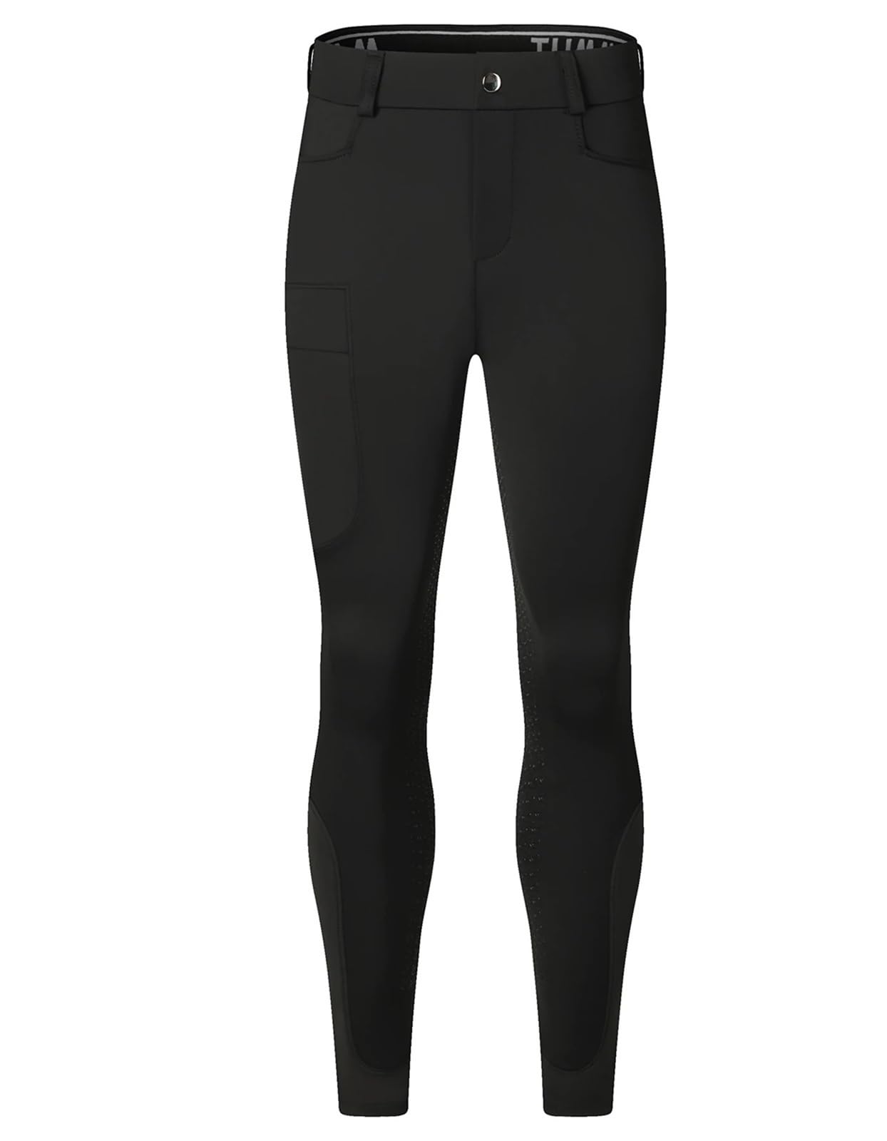Pantalones Montar a Caballo Mujer Pantalones ecuestres Profesionales for Hombre, de Silicona, elásticos y Secado rápido(Black,XXL)
