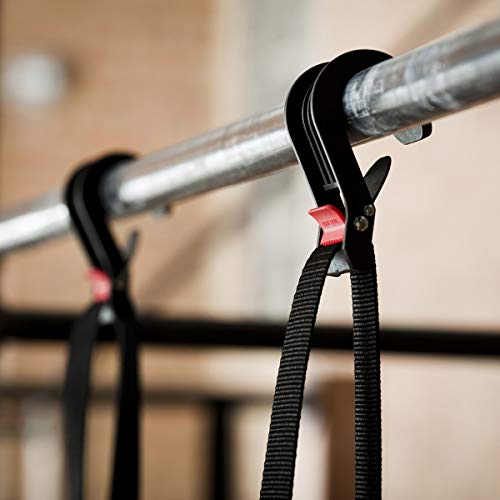 Image of Lifeline Pull Up Revolution Assistance System to Improve Arm, Shoulders and Chest Strength with Assisted Pull Ups and Chin Ups, 3 x 10 x 6.5 inches Red
