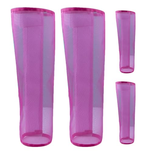 Fliegengamaschen für, 4er-Set,Gamaschen für, 4er-Set, Wiederverwendbare Pferdegamaschen, Pferdegamaschen, Fliegengamaschen für, atmungsaktives Design reduziert die Ermüdung der Be