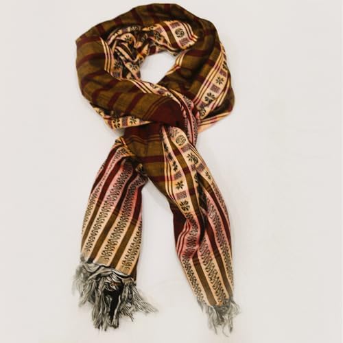 Image of Cotton Shemagh Keffiyeh Scarf - Lightweight Tactical Desert Head Neck Wrap, Sun Protection Outdoor Scarf for Summer Hiking