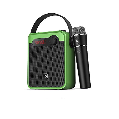 SHIDU 25W Bluetooth Amplificador de voz Sistema de PA portátil de con micrófono inalámbrico de mano recargable Admite tarjeta TWS FM AUX USB TF Perfecto para la enseñanza, Karaoke, Actuación en vivo
