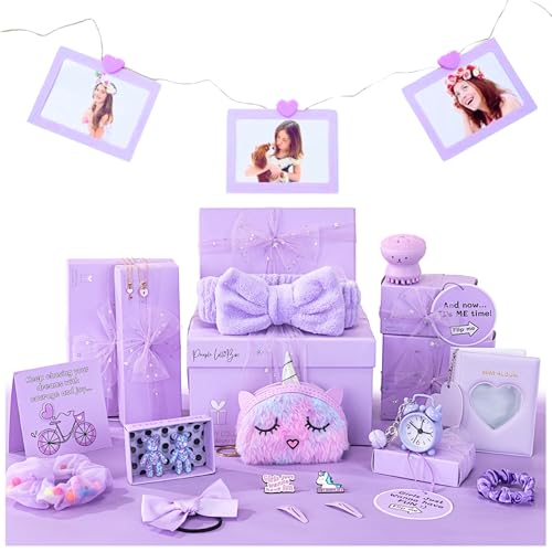 Image of HAPPY LOLLI LolliBox Birthday Gift Set for Tween & Teen Girls Ages 8-15, Ready to Gift, 8 Individually Wrapped Gifts